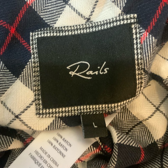 Rails ladies long flannel button down dress. Size L - Picture 4 of 4